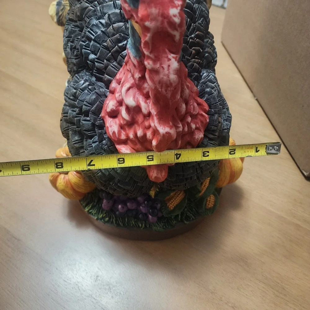 Design Toscana Tom The Turkey Resin Statue 15.5  Large Scale Fall Decor